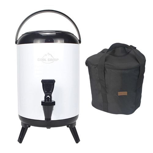 1pc Stainless Steel Black 6l Insulated Barrel Double Layer