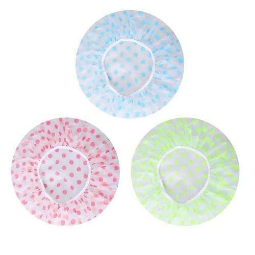 product_image_name-Generic-3Pcs Women Shower Cap Waterproof-3