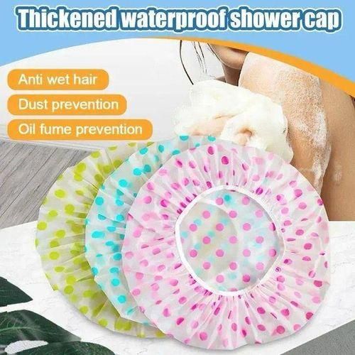 product_image_name-Generic-3Pcs Women Shower Cap Waterproof-4