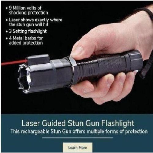 product_image_name-Generic-3-in-1 Rechargeable Home Sercurity Self-Defense Electric Shock Laser Pointer Torch-2