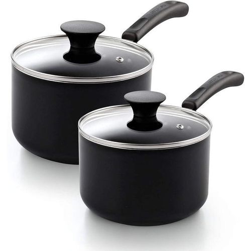 product_image_name-Farberware-  Saucepan Set with Glass Lids – 2-Piece, Black-1