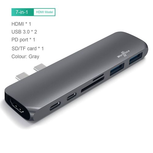 Aq General Usb C Hub Type C Thunderbolt 3 Adapter Usbc Dock Dongle