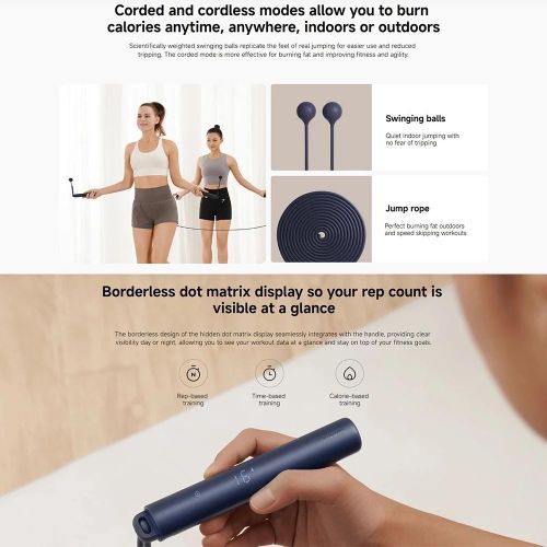 product_image_name-XIAOMI-Smart Jump Rope, smart App Data Tracking, long Battery Life-4
