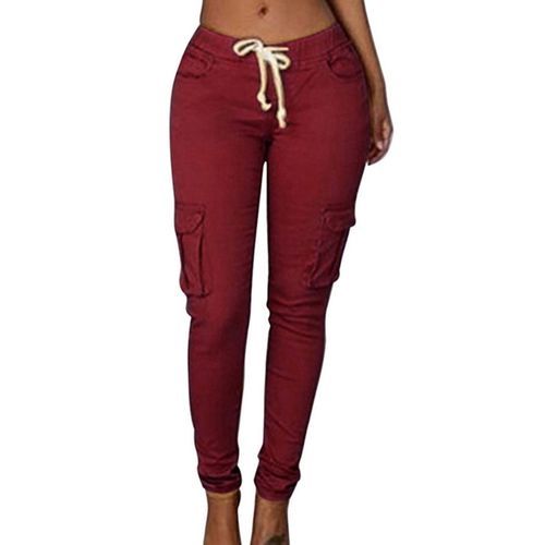 Womens Cargo Pants with Pockets Ladies Casual Trousers Sports
