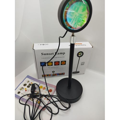 product_image_name-Generic-Portable Sunset Lamp Projector USB LED Rainbow Light for Romantic Bedroom Decor-3