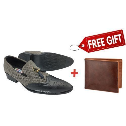 product_image_name-PHOELIX FASHIONS-Elegant Designer Ankara Casual / Wedding Shoes + FREE PURE LEATHER WALLET.-1