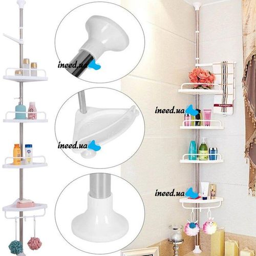 product_image_name-HOMMY-4 Layer Multi Corner Shelf Tension Pole-Bathroom Organizer-3