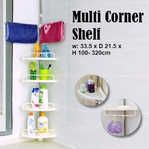 product_image_name-HOMMY-4 Layer Multi Corner Shelf Tension Pole-Bathroom Organizer-4