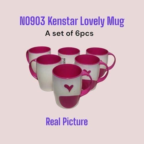 product_image_name-Kenstar-Lovely Plastic Double Color Mug 6pcs-1