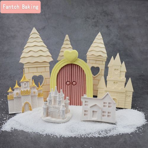  Molds for Fondant Cake Decorating Castle Modeling