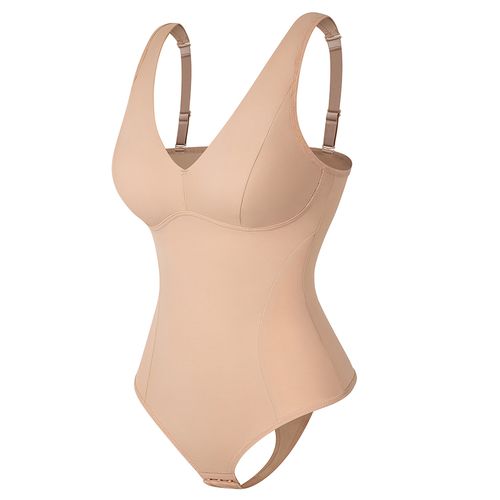 Deep V Neck Bra Bodysuit Shapewear