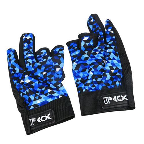 Generic 3 Fishing Gloves Ice Fishing Gloves Blue @ Best Price Online