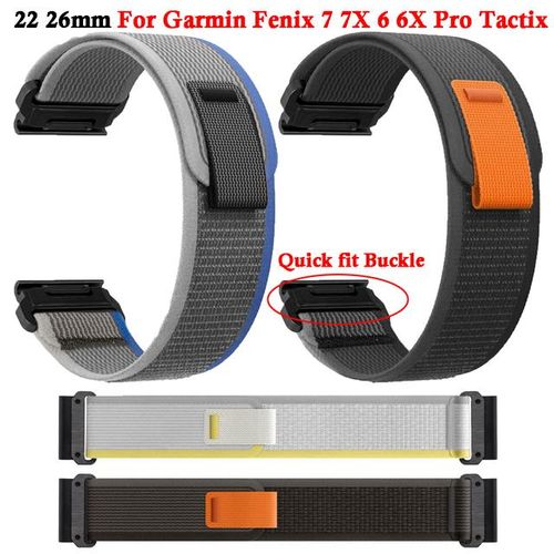 Generic 22mm 26mm Trail Loop Nylon Strap For Garmin Fenix 6 6x 7 7x Pro 5  5x Plus Tactix Band Wristband Quick Release Watchband @ Best Price Online