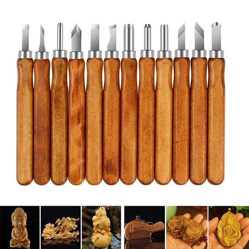 Wood Carving Knives Set Hand Tool Kit Carbon Steel Wood Carving Tools  Chisel Knife Tools Set Woodcut for Sculpture DIY Hand Craft