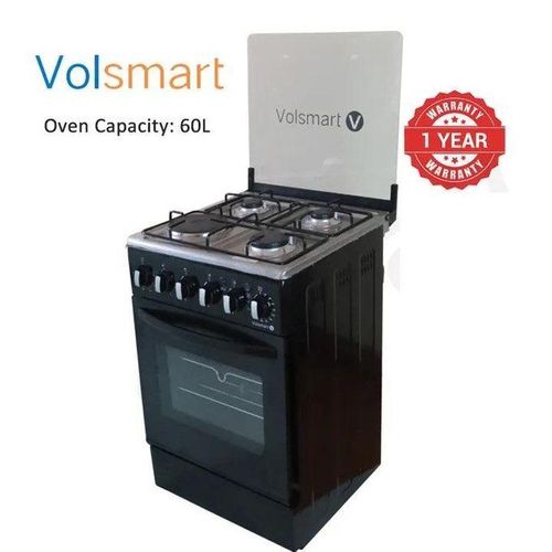 product_image_name-VOLSMART-50*55, 3 Gas Jet Pool Burners + 1 Rapid Plate Cooker +Electric Oven,60L Oven-2