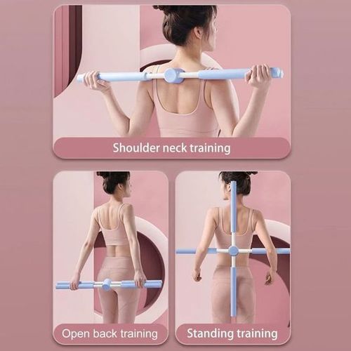 2 Pcs Yoga Sticks Stretching Tool Posture Correction Sticks Exercise Stick  Home Fitness Equipment