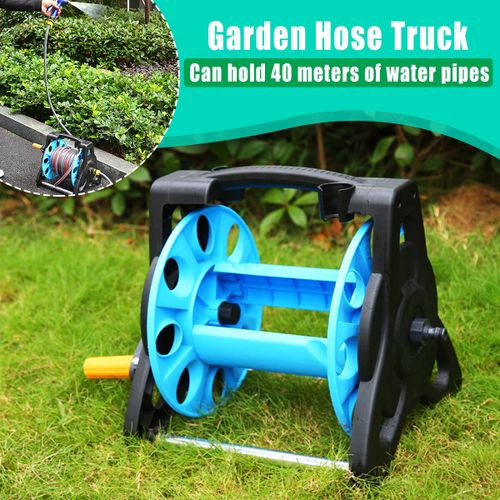 Generic Movable Garden Watering Trolley Complete Hose Pipe Reel