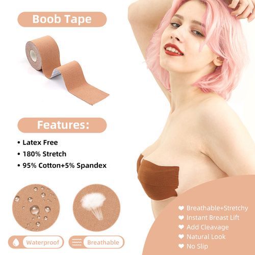 Fashion Booby Tape Bra 5cm*5cm Push Up Bra Tape @ Best Price