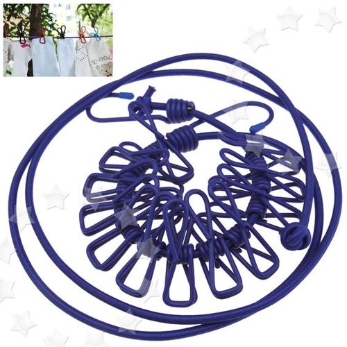 Generic 2 In 1 Clothes Line With Pegs Clips For Outdoors Camping Caravan  Travel @ Best Price Online