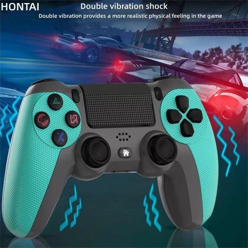 product_image_name-Generic-PS4 Wireless Remote Control Gamepad, Game Console Controller - LED Light -Green-1