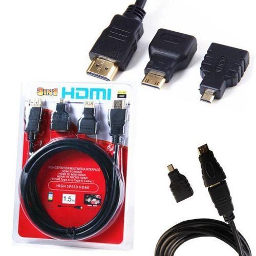 product_image_name-Generic-3 in 1 HDTV Cable ( Micro,Mini HDMI in HDMI Cable)-1