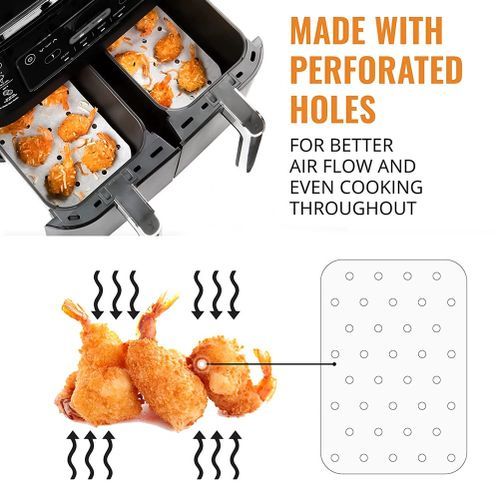 Generic 100 Piece Air Fryer Accessories for Ninja Foodi Dual Air Fryer  Parchment Paper Liners Non