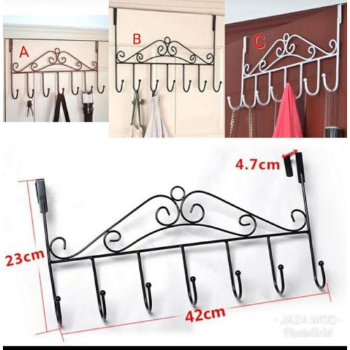 product_image_name-Generic-Over-The-Door Metal Hook Rack (7 Hooks)-2