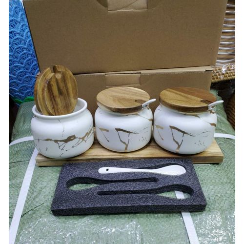 product_image_name-Generic-Marble Effect Ceramic Condiment Spice Jars Sugar Dish-3