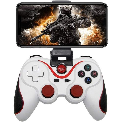 Manette de jeu pour iPhone, Galaxy, Sony, HTC, LG, Huawei, Xiaomi et autres  Smartphones 3 en 1 Joystick Mobile Gamepad Téléphone Poignée Grip Holder