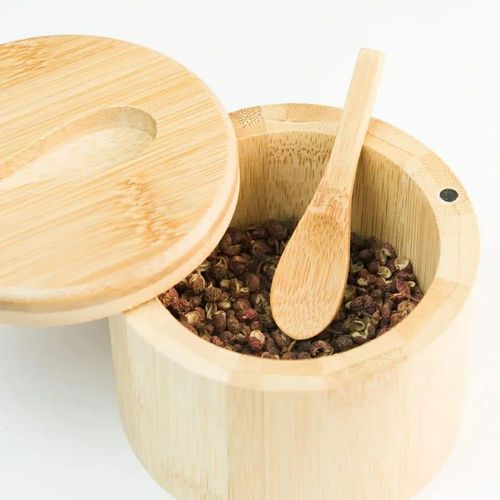 product_image_name-Generic-Bamboo sugar dish with bamboo Teaspoon Coffee Beans torage-3