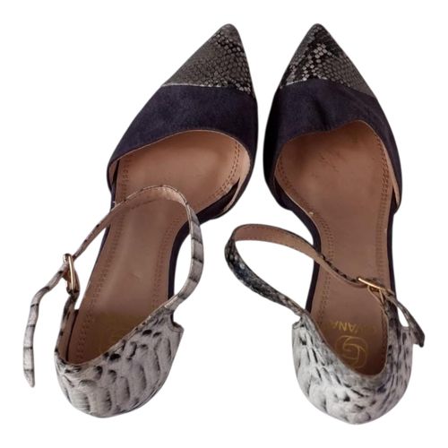 product_image_name-Generic- Women’s Block Heel Pointed Pumps – Grey Print – EU 40-3