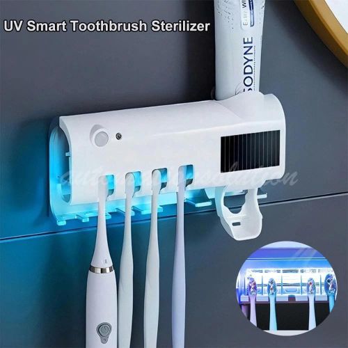 product_image_name-Generic-UV Light Sterilizer Toothbrush Holder Cleaner & Automatic Toothpaste Dispenser-1