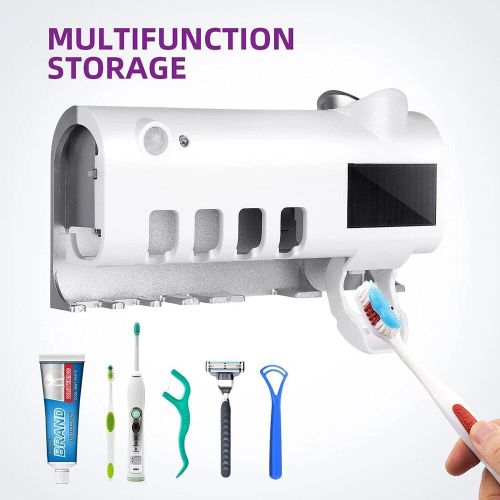 product_image_name-Generic-UV Light Sterilizer Toothbrush Holder Cleaner & Automatic Toothpaste Dispenser-6