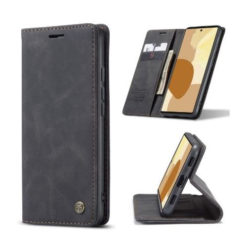 product_image_name-Generic-Infinix Note 50 Pro Plus Phone Case, Retro Leather Flip Wallet Cover with Magnetic Closure, Shockproof Protective Phone Case with Card Slots and Built-in Kickstand (Black)-1