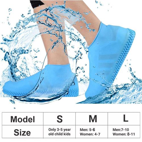Anti-slip Silicone Rain Shoe Covers Reusable Waterproof Shoes Cover  Protector