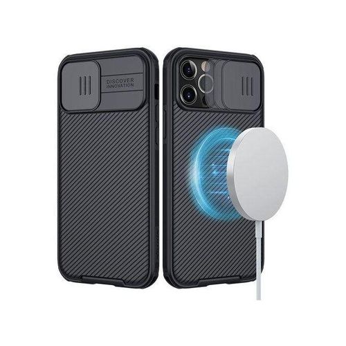 product_image_name-Nilkin- IPhone 12 Pro Max Magnetic Case Compatible With Magsafe, Nillkin CamShield Pro Case With Slide Camera Cover 6.7 Inch, Built-in Magnet Circle - Black-1