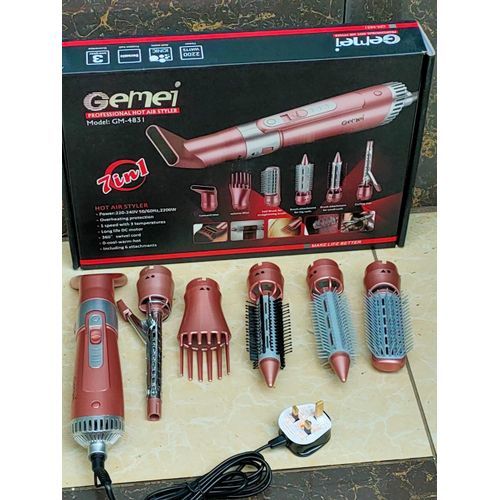 Gemei 7 In 1 Hair Styler/Dryer/Hair Straightener/Curler @ Best Price Online  | Jumia Kenya