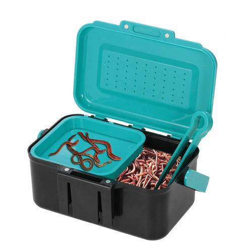 Generic Portable Fishing Lure Box Case Live Lure Bait Hook Earthworm  Carrying Case Waist Fishing Tackle Box @ Best Price Online