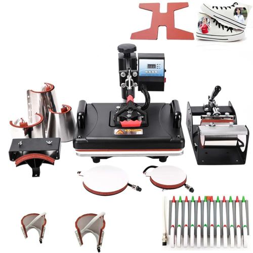 product_image_name-Combo-10 in 1 heat press machine for pen mug plate cloth t-shirt heat transfer printing machine-1