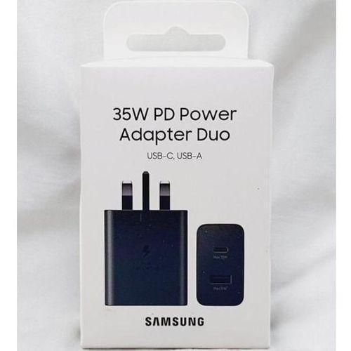 product_image_name-Generic-SHARE THIS PRODUCT    Black Friday deal Samsung 35W Dual Charging Port Fast header adapter Black, 35w max USB-C to C and 15w max USB-A normal Adapter for All Type-C Devices-1