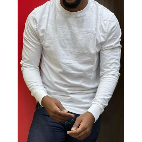 Stretch Long Sleeve T-Shirt - White –