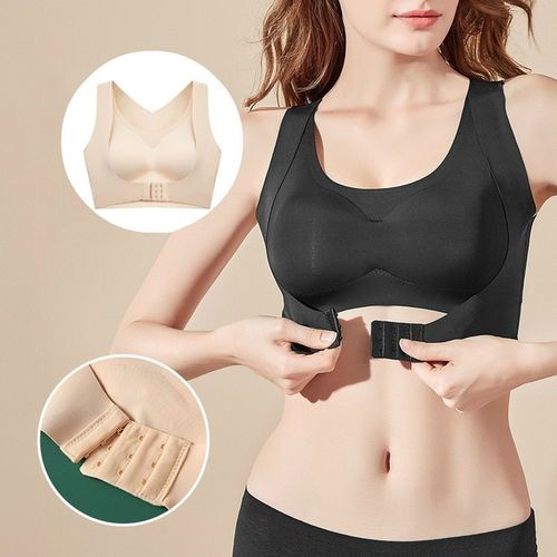 2 In 1 Bra Posture Corrector Sports Support Fitness Bralette Front Closure  Bras Fitness Vest Push Up Bra for Women