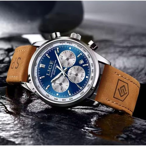 product_image_name-Generic-Premium Lige Chronograph Watch – Leather Band, Date Display & Durable Build-1