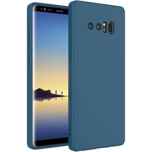 product_image_name-Generic-Silicone Slim Fit Cover  for Samsung Galaxy Note 8 - Blue-1