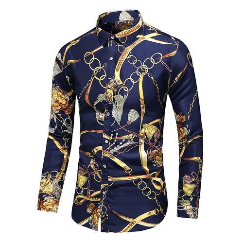 Fashion Men's High-end Chain African Print Shirt @ Best Price Online ...