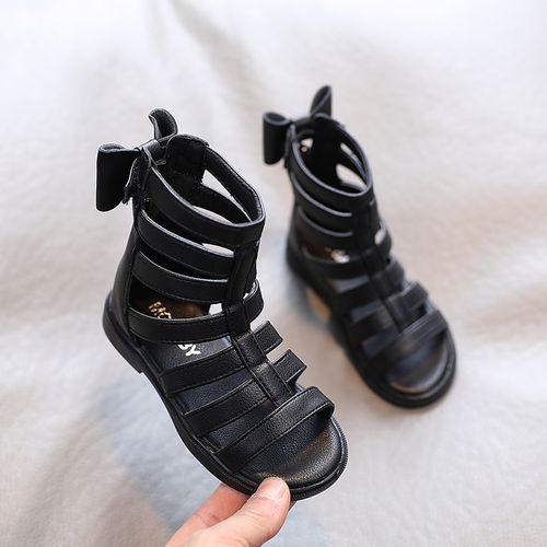 Girls Gladiator Sandals With Zipper Strappy Sandals Toddler/Little Kid/Big  Kid | SHEIN USA