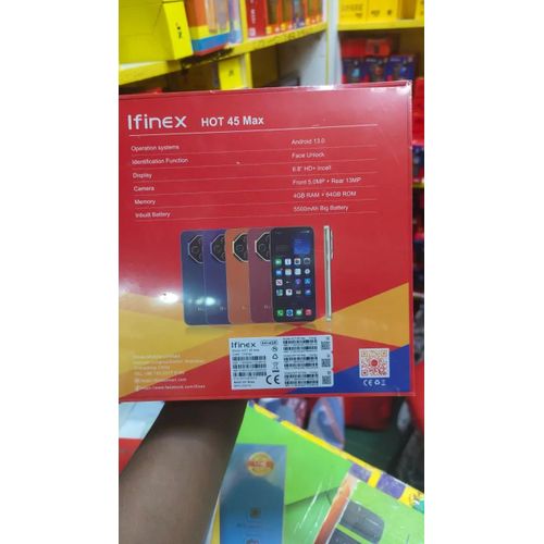 product_image_name-Ifinex-HOT 45 MAX 64GB ROM+4GB RAM BATTERY 5500MAH CAMERA REAR 13MP+FRONT 5MP SCREEN 6.8’’ ANDROID 13 FACE UNLOCK DUAL SIM CARD PHONE SMARTPHONE-2