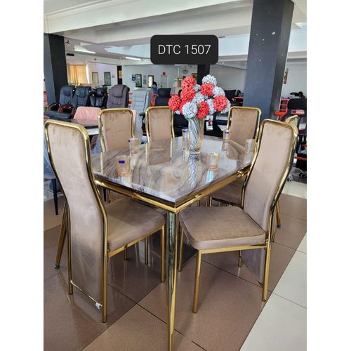 product_image_name-Generic-Modern Executive Marble Dining Table Set (Six Seater)-1