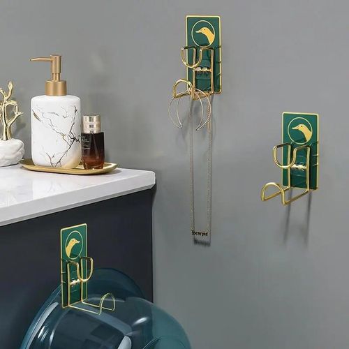 product_image_name-Generic-Wall Mounted Strong Adhesive Hook Door Sticky Hanger Stainless Steel Wash Basin Holder Washbasin Organizer For Kitchen-3