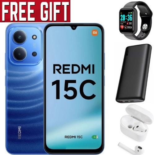 product_image_name-XIAOMI-Redmi 15C' 6.88 inches 12GB RAM (6+6) +128GB ROM,Battery: 5000 mAh COMES WITH FREE GIFTS ( AIRPODS + SMART WATCH +POWERBANK ) FOR YOU  -1